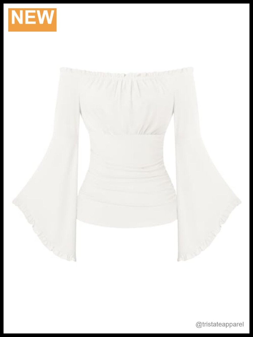 Renaissance Peasant Blouse Bell Sleeve Off Shoulder Top Women's